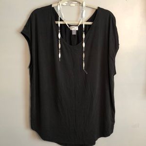 Old Navy Women’s Top Black XL Cap Sleeve